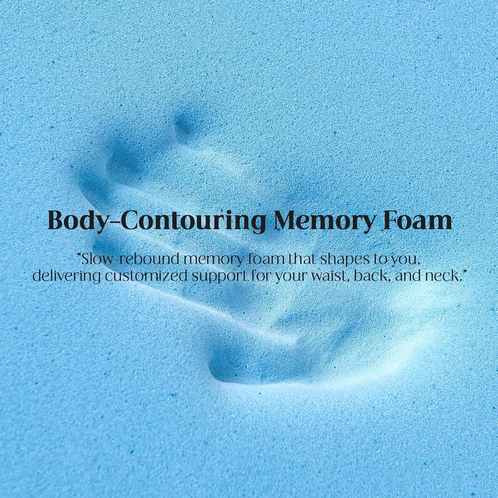 Queen Size Memory Foam Mattress Topper - 4 Inch Cooling Dual Layer with 2" Gel Memory Foam & 2" Thick 1500 GSM Pillow Top, Breathable Mattress Pad Cover Medium Firm Support for Back (Black)